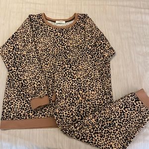 Leopard Top & Jogger Set